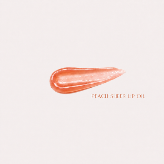 Berel Beauty Hydrating Lip Oil – Peach | Nourishing Glossy Lip Oil