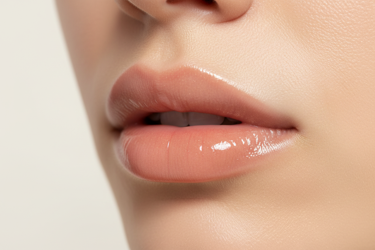Berel Beauty Hydrating Lip Oil – Peach | Nourishing Glossy Lip Oil